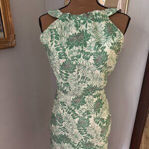 OOAK Handmade 1950s/ 60s Gorgeous Minimalist Mod Resort Cocktail Halter Dress